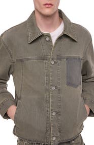 Helmut Lang Raw Hem Denim Trucker Jacket