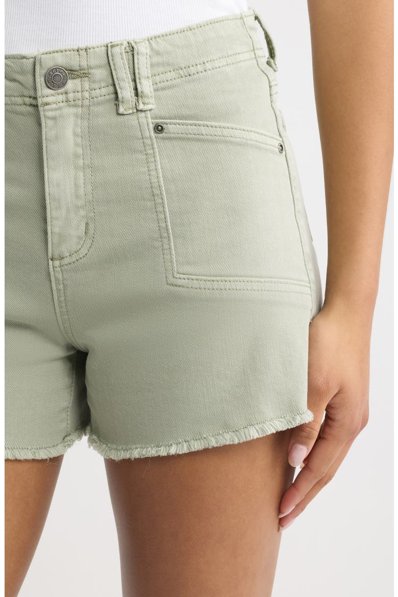 Cuffoff Denim Shorts, Alternate, color, SAGE