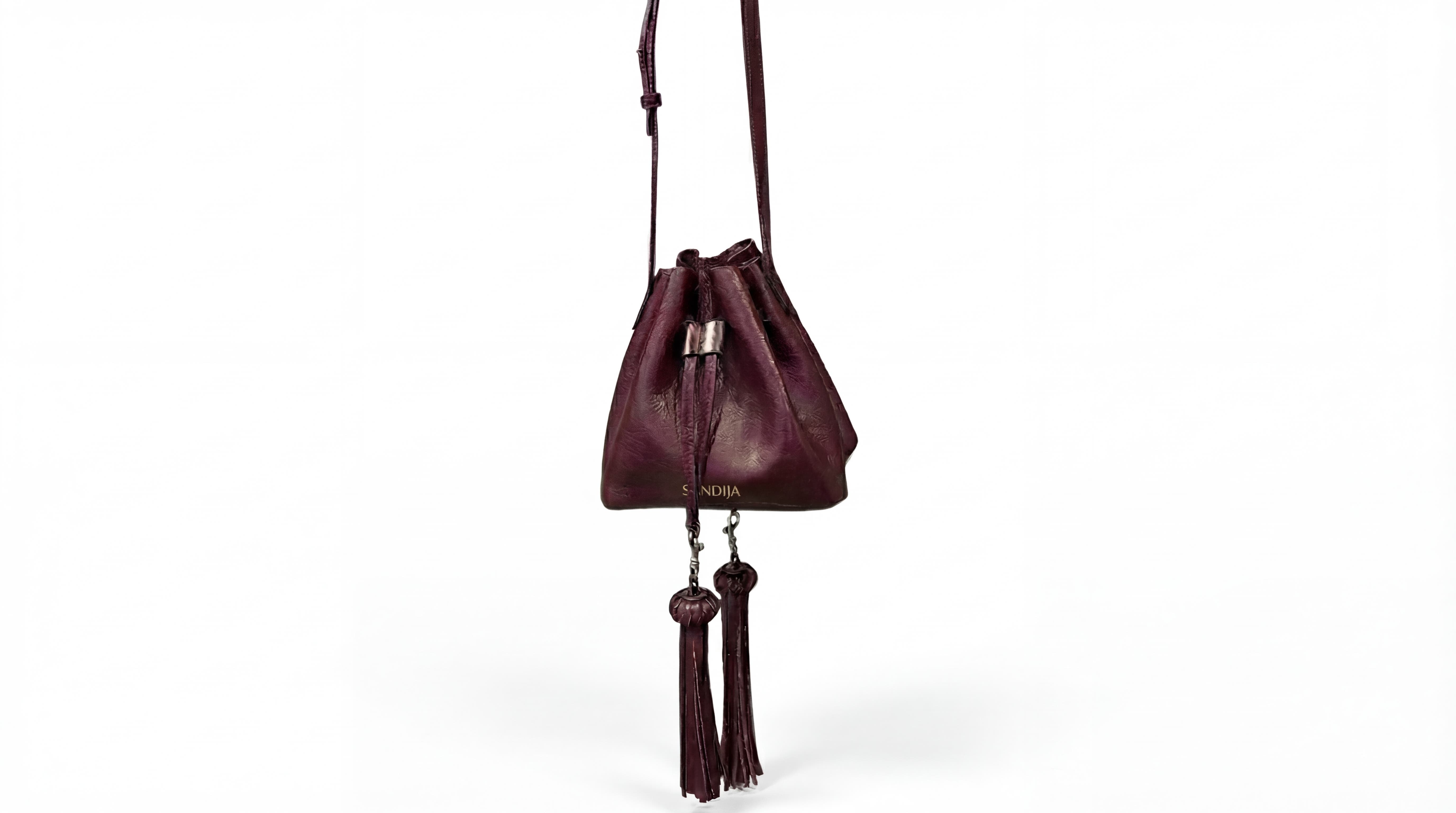 SABANDIJA Lechuza Leather Crossbody Bag, Main, color, 