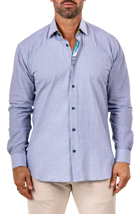 Fibonacci Marthy Contemporary Fit Button-Up Shirt