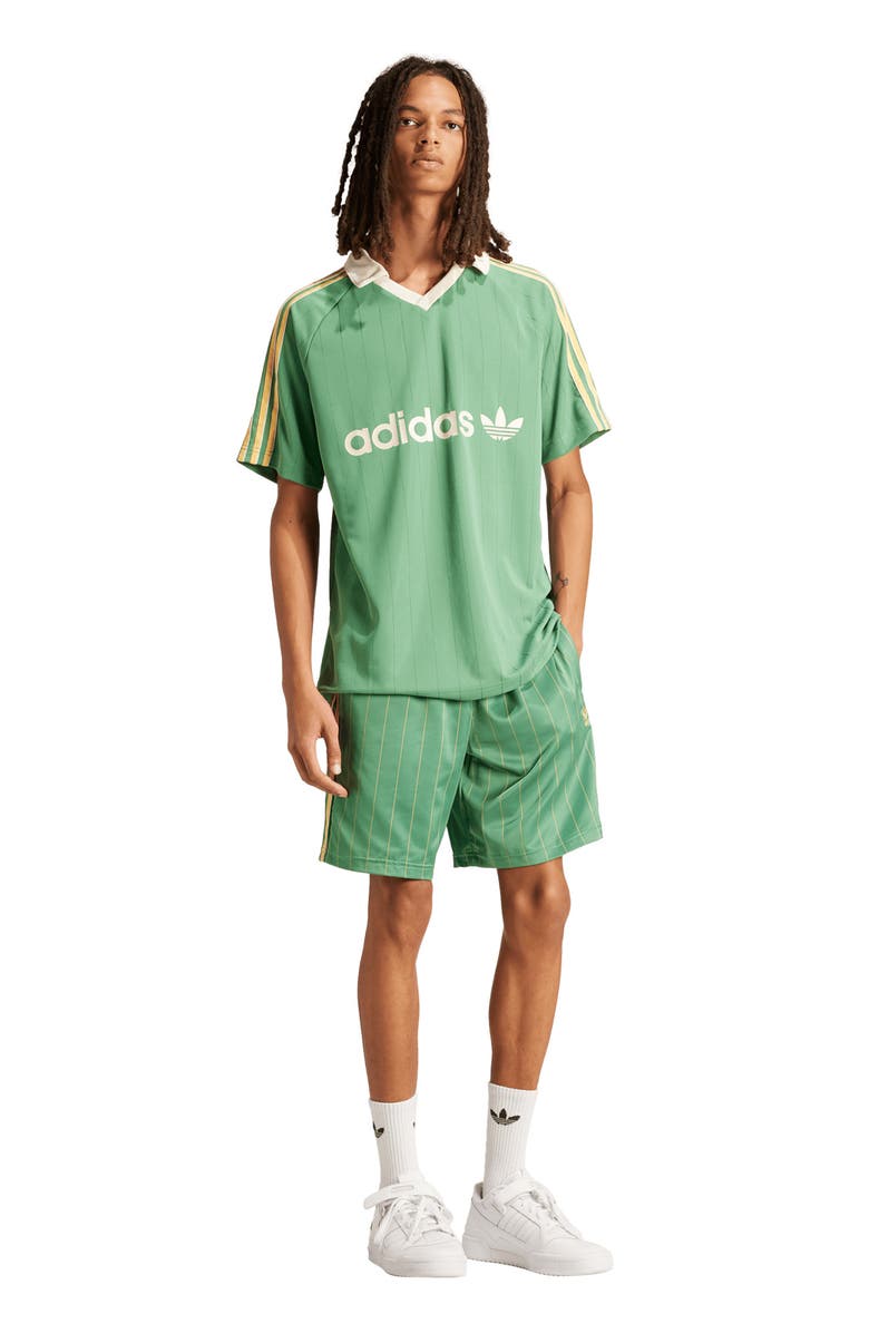 adidas Originals 3-Stripes Pinstripe Jersey, Alternate, color, 