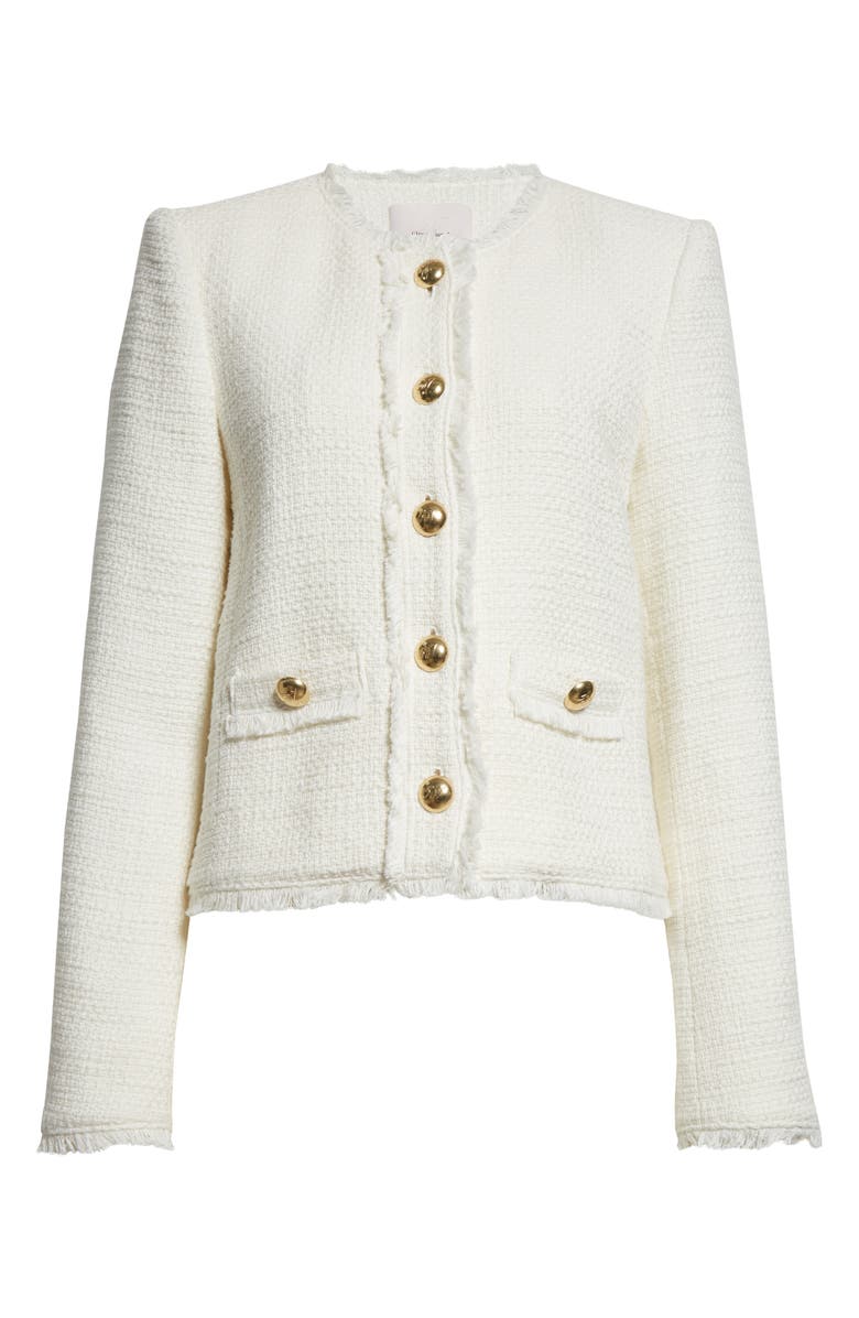 Cinq à Sept Christie Tweed Jacket, Alternate, color, Gardenia