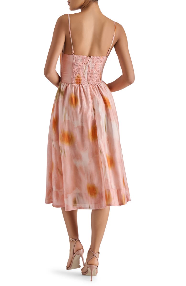 Steve Madden Bondi Ikat Print Fit & Flare Dress, Alternate, color, Lychee