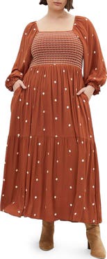 City Chic Kai Long Sleeve Maxi Dress