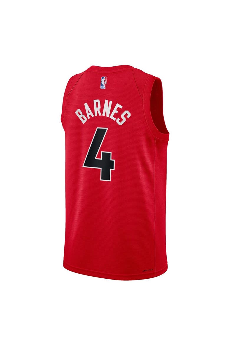 Youth Nike Scottie Barnes Red Toronto Raptors Swingman Jersey - Icon Edition, Alternate, color, Red