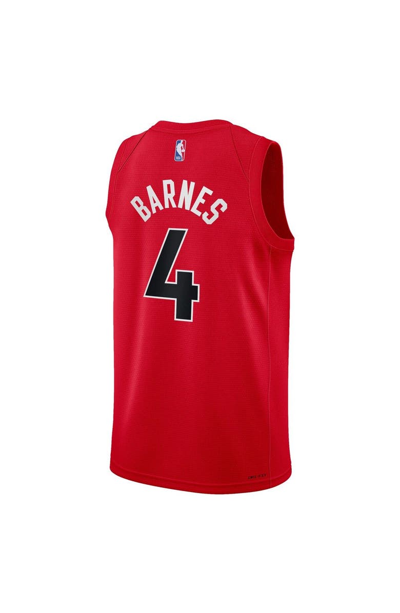 Nike Youth Nike Scottie Barnes Red Toronto Raptors Swingman Jersey - Icon Edition, Alternate, color, Red