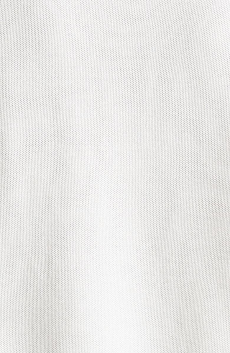 TOM FORD Silk & Cotton Piqué Long Sleeve Polo, Alternate, color, White