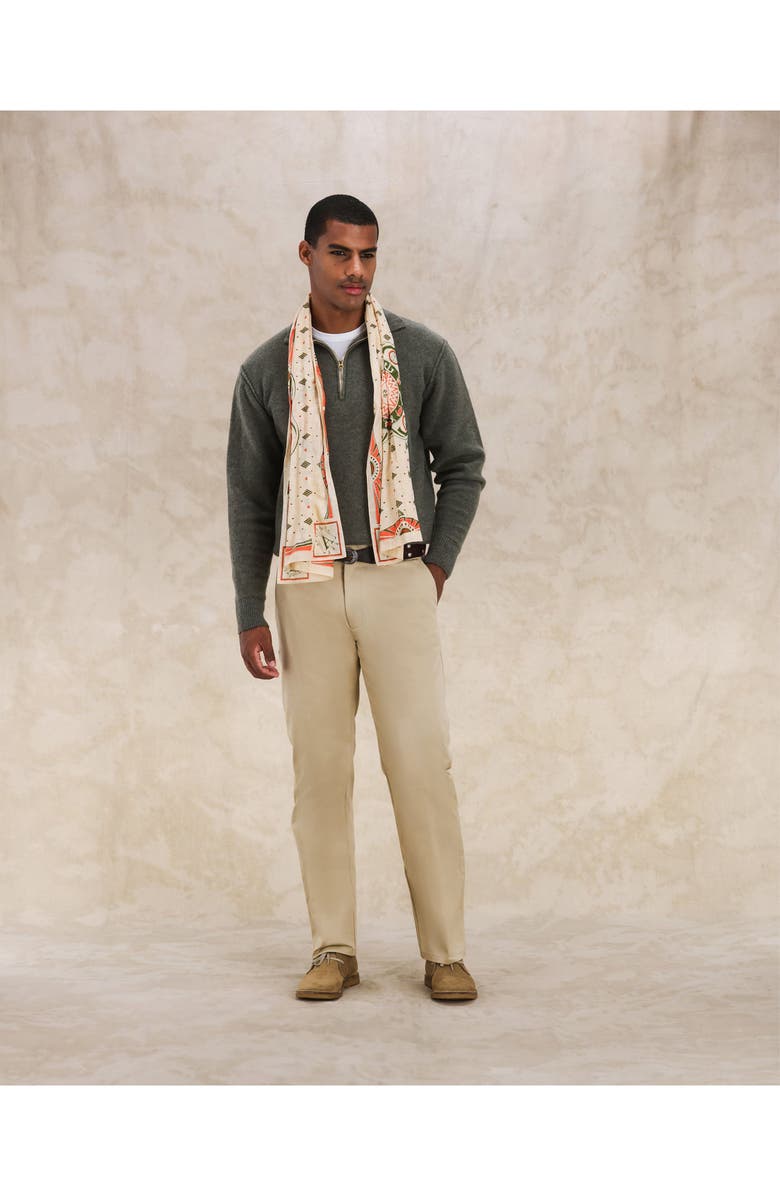 Fortela Maine Heavy Cotton Gabardine Chino Pants, Alternate, color, Natural