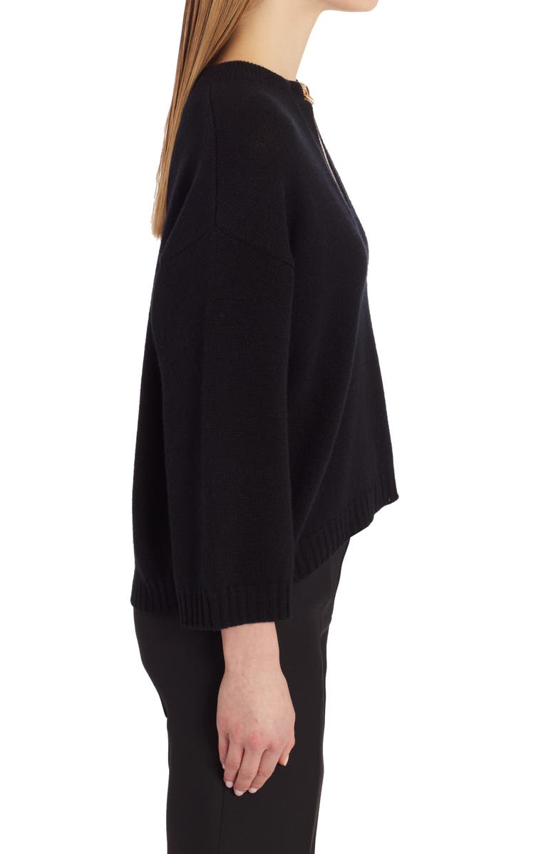 Valentino Garavani VLOGO Chain Detail Cashmere Sweater, Alternate, color, 