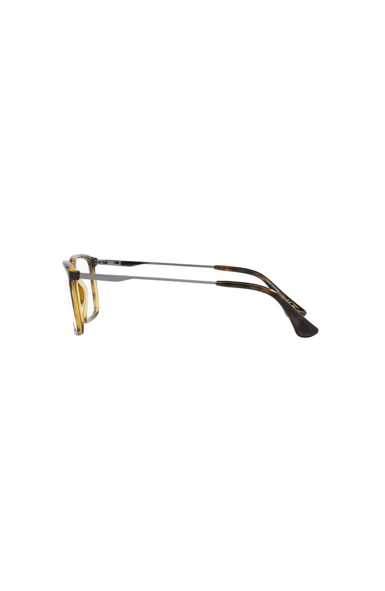Lenscrafters 58mm Rectangle optical glasses, Alternate, color, Brown