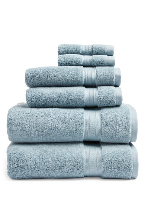 6-Piece Zero Twist Bath Towel Set