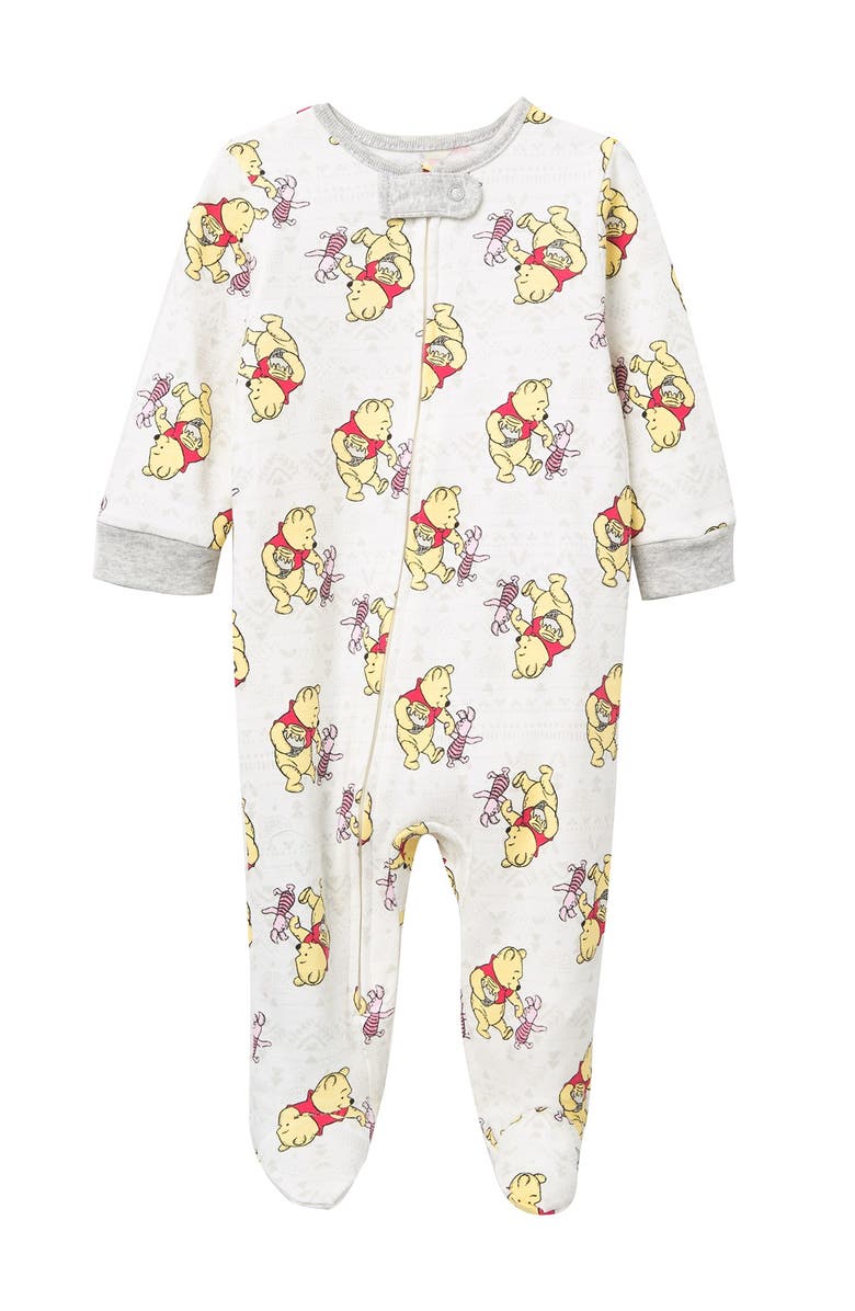 KOMAR Disney Winnie The Pooh & Pigglet Sleep N Play Footie, Main, color,