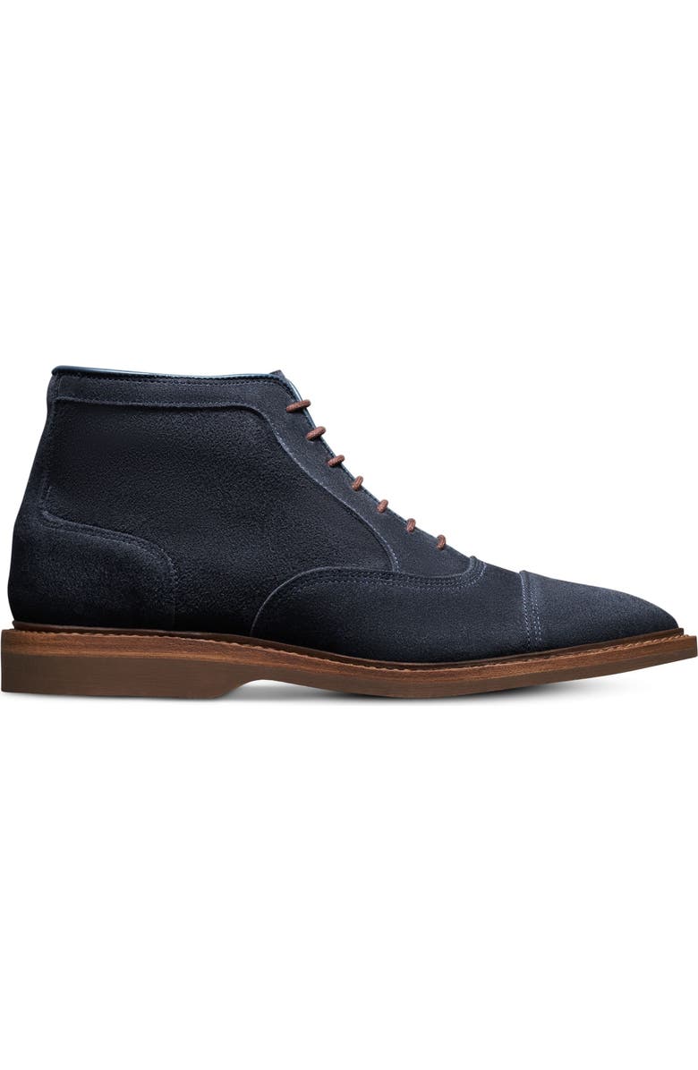 Allen Edmonds Park Avenue Verse Cap Toe Oxford Boot, Alternate, color, Navy
