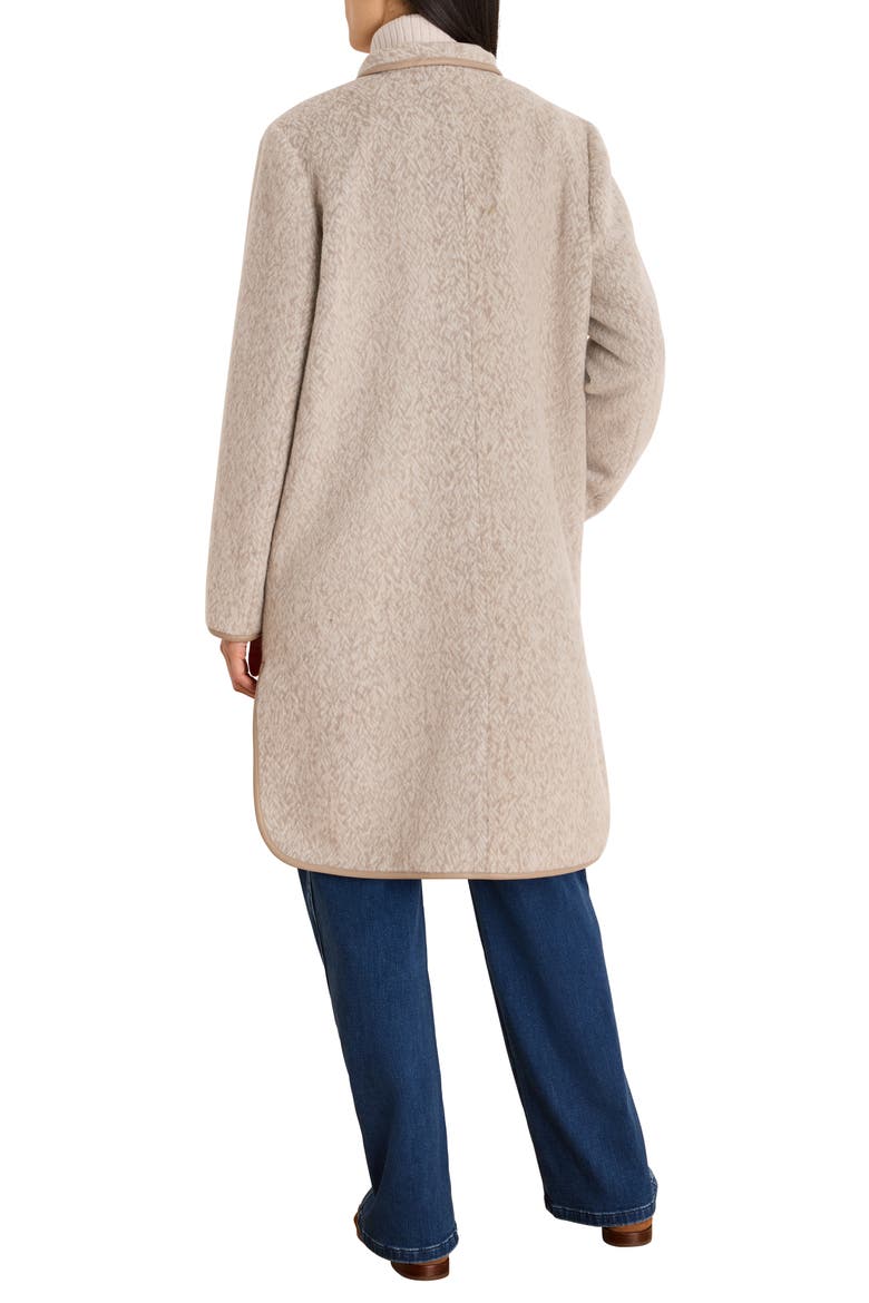 Jacquard Wool Blend Topcoat, Alternate, color, NEUTRAL MULTI