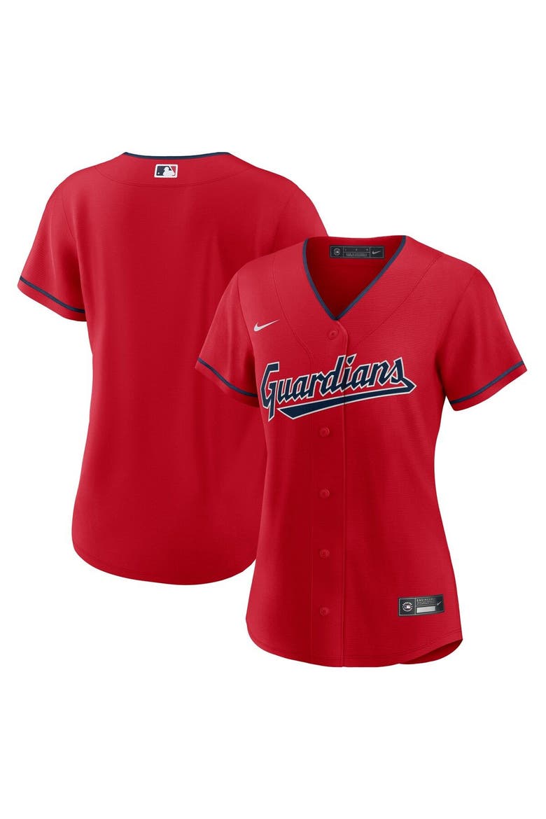 Women's Nike Red Cleveland Guardians Alternate Replica Team Jersey, Alternate, color, Red