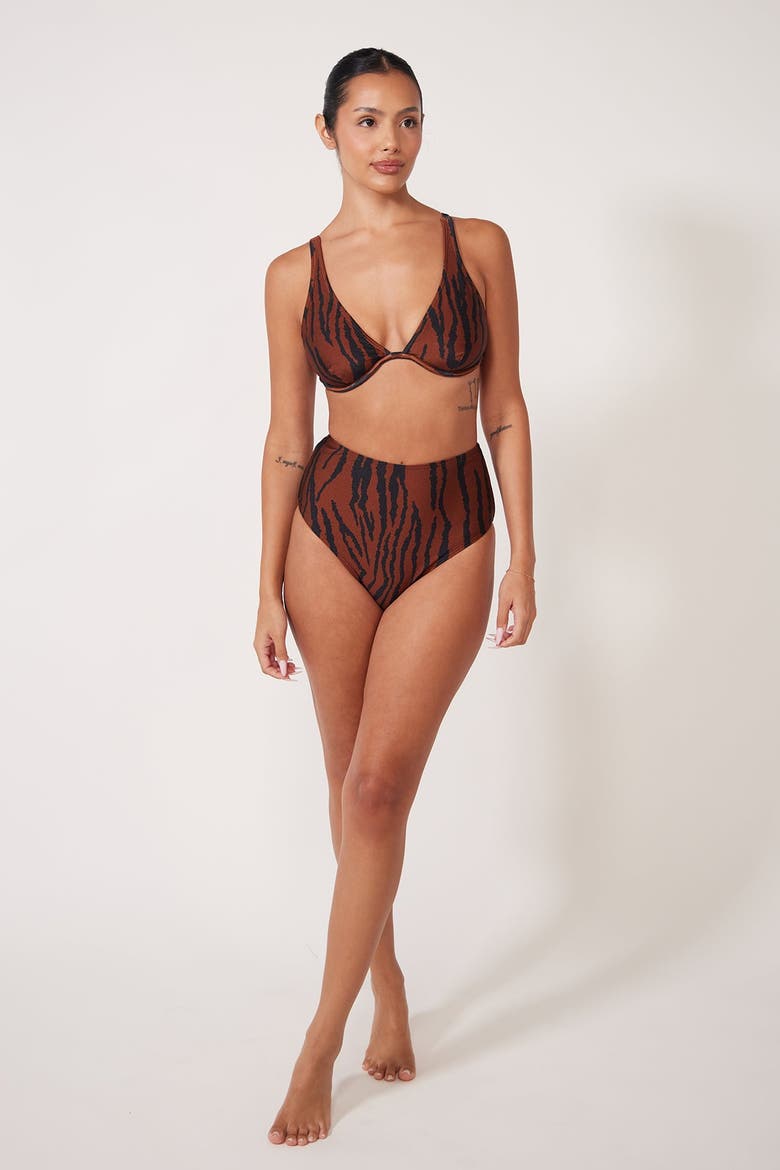 Blake Bikini Swim Bottoms, Alternate, color, Sahara