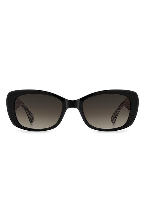 Beryl 53mm Gradient Rectangular Sunglasses
