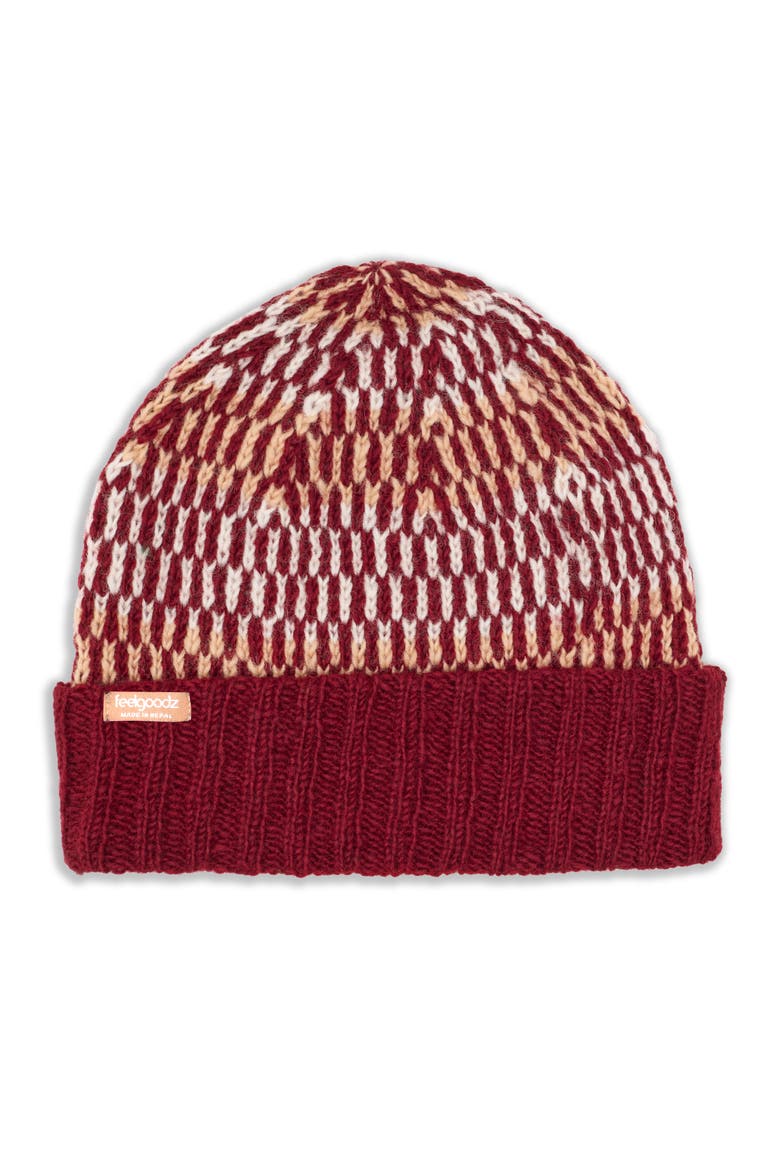 Women's Artisan Hand-Knit Adirondack Cap, Main, color, Cardinal