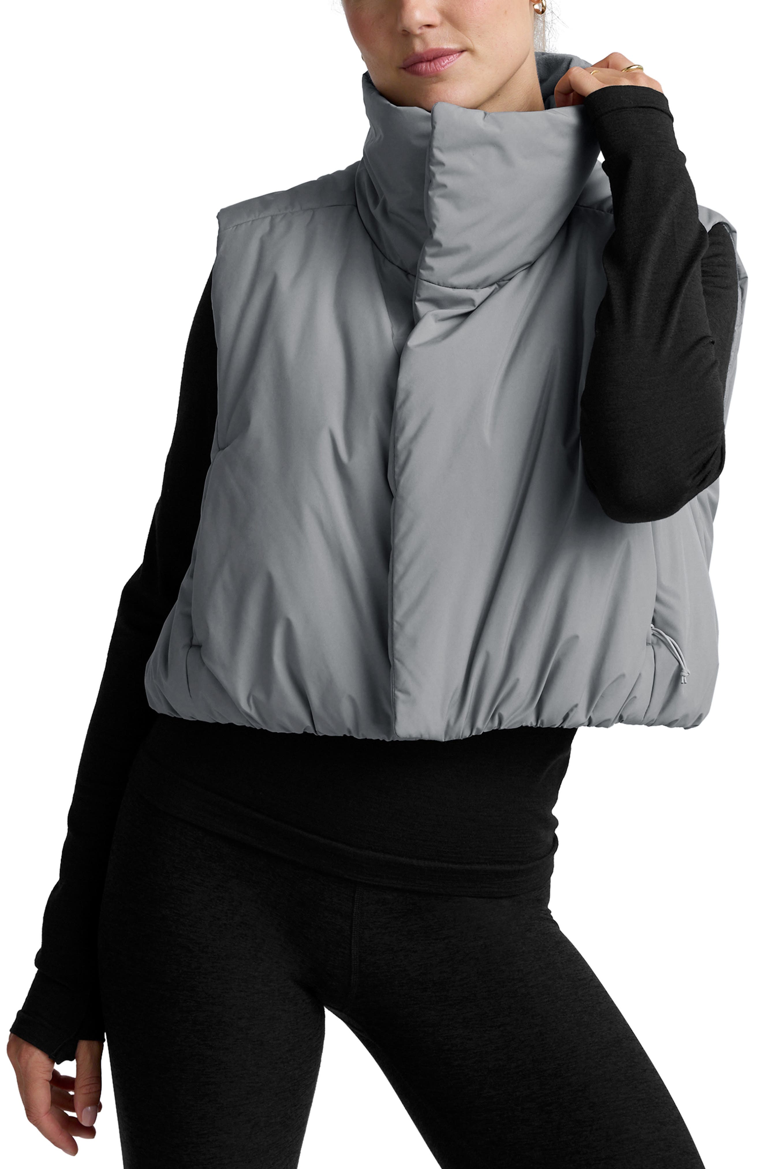Beyond Yoga Warm-Up Water Repellent Puffer Vest
