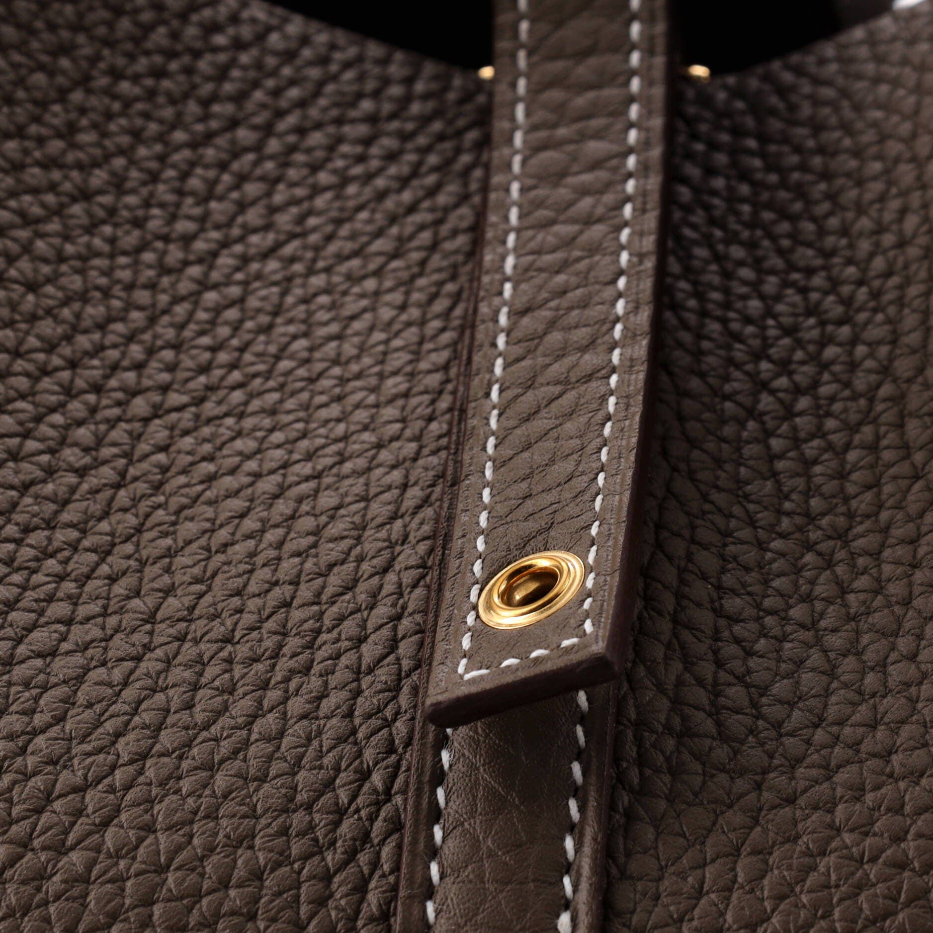 Pre-Owned Hermes Picotin Lock Bag Clemence MM, Alternate, color, Etoupe