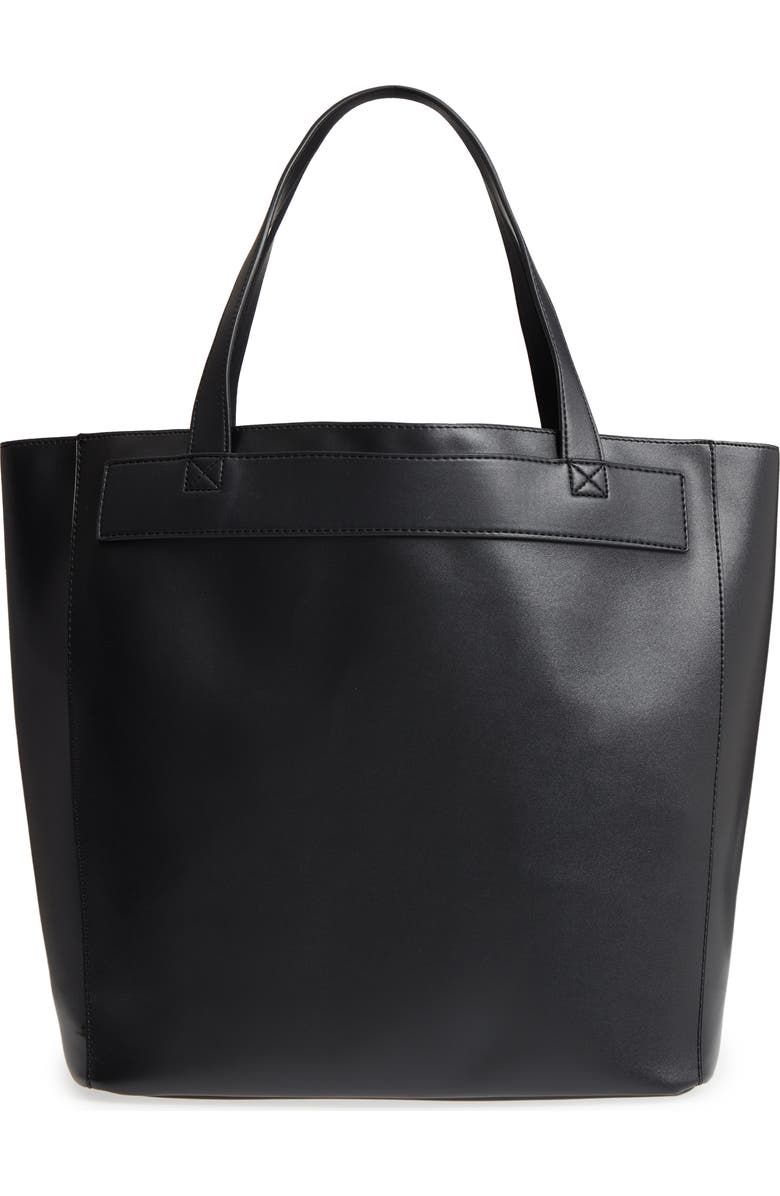 BP. Stitched Faux Leather Tote, Main, color,