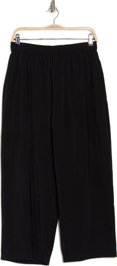 Elastic Waist Barrel Leg Pants