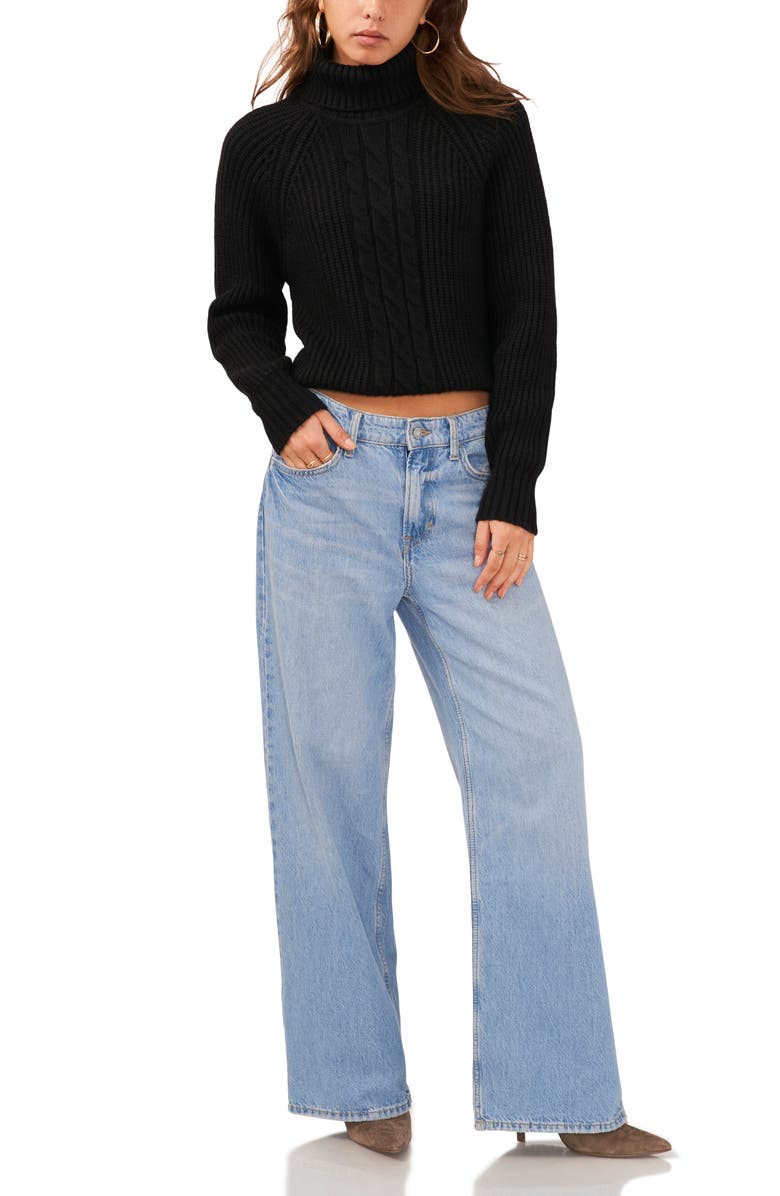 1.STATE Back Cutout Turtleneck Sweater, Alternate, color,