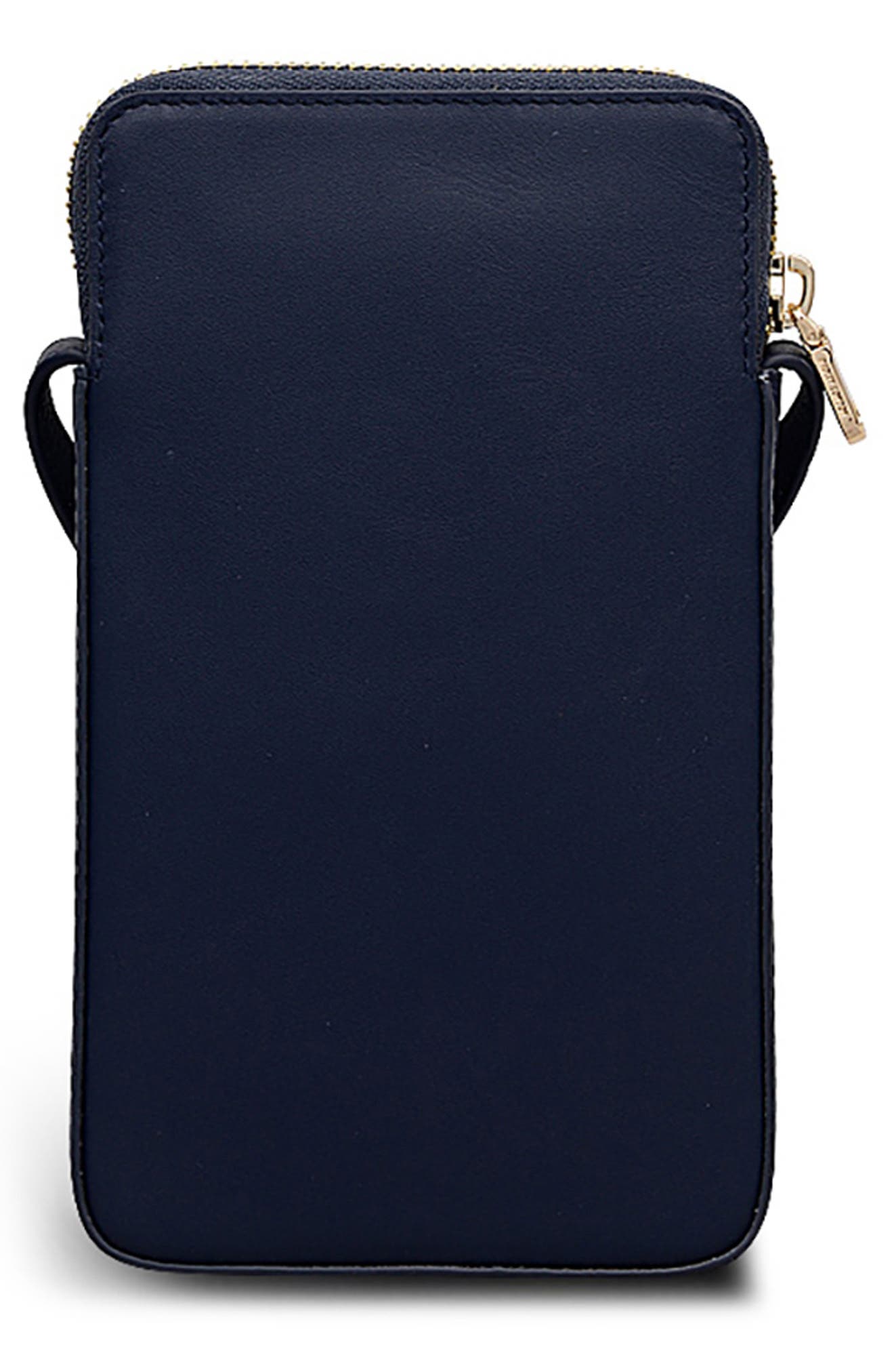 Radley It's Written in the Snowflakes Phone Crossbody Bag, Alternate, color, Dark Blue