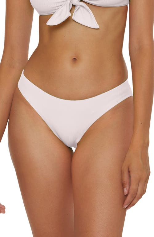 Becca Modern Edge Hipster Bikini Bottoms In White
