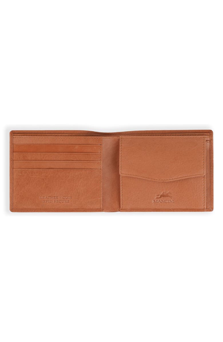 Mancini RFID Bifold Wallet, Alternate, color, Cognac