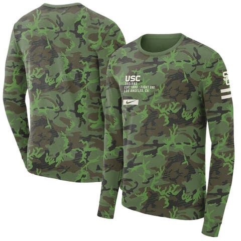 Men's Nike Camo USC Trojans Military Long Sleeve T-Shirt
