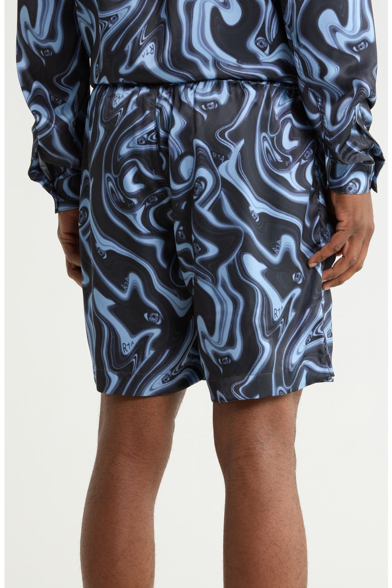 Clyde Drawstring Shorts, Alternate, color, BLUE ANGEL EYES