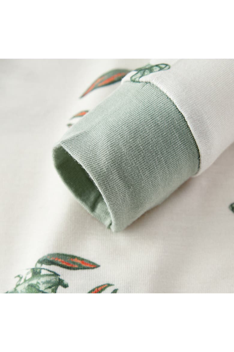 Luxe Stretch Zipper Pajama, Alternate, color, Mint Lobster