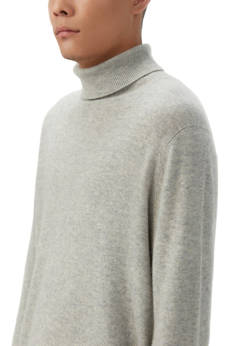 Essential Turtleneck Cashmere Sweater, Alternate, color, dawn blue