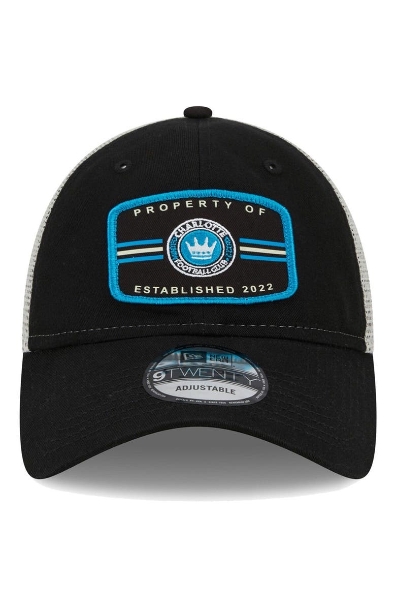 New Era Men's New Era Black Charlotte FC Property 9TWENTY Snapback Hat, Alternate, color, Black