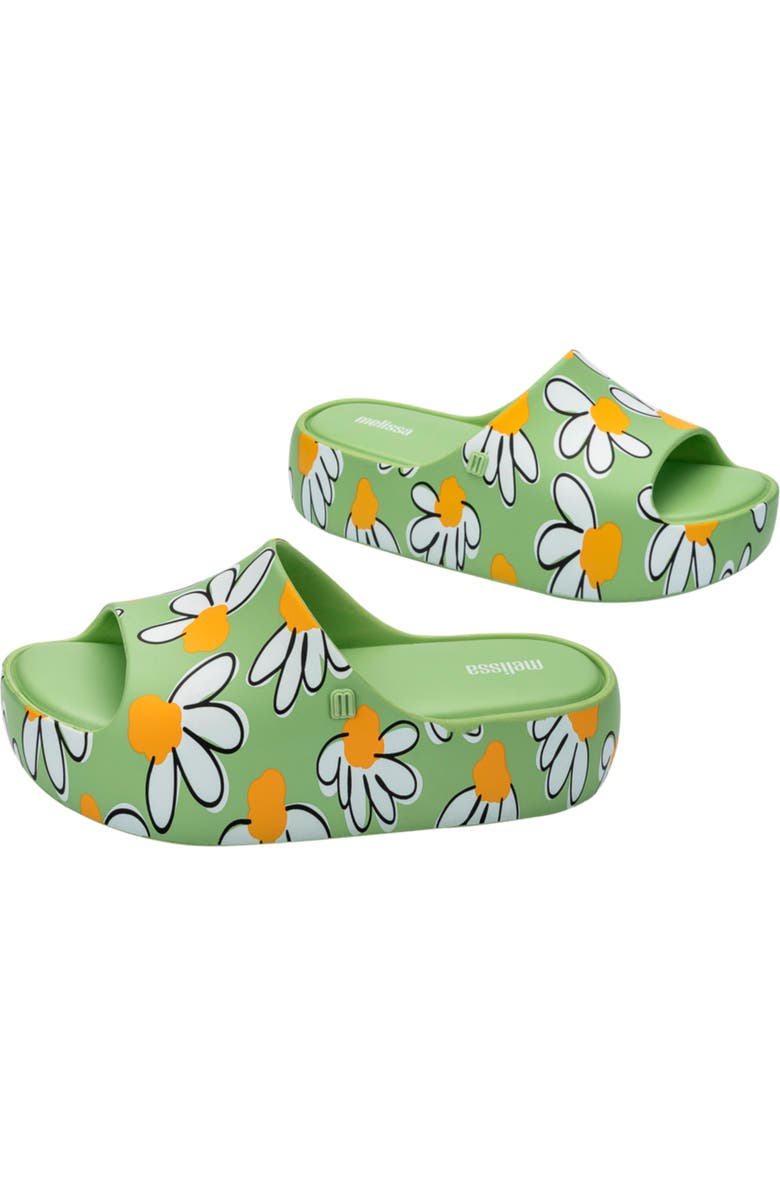 Melissa Platform Sandal, Alternate, color, Green/ White/ Yellow