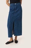 Soaked in Luxury Slzianna Maxi Length Denim Skirt