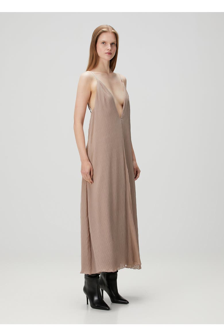 Long Dress, Alternate, color, BEIGE