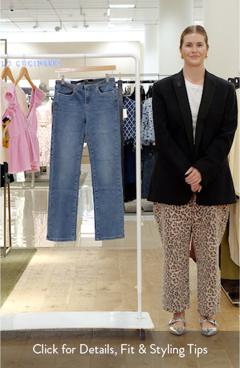 Kids' Lara Mini Waist Straight Leg Jeans, sales video thumbnail