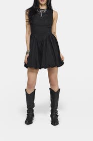 Disturbia Ailis Balloon Hem Mini Dress