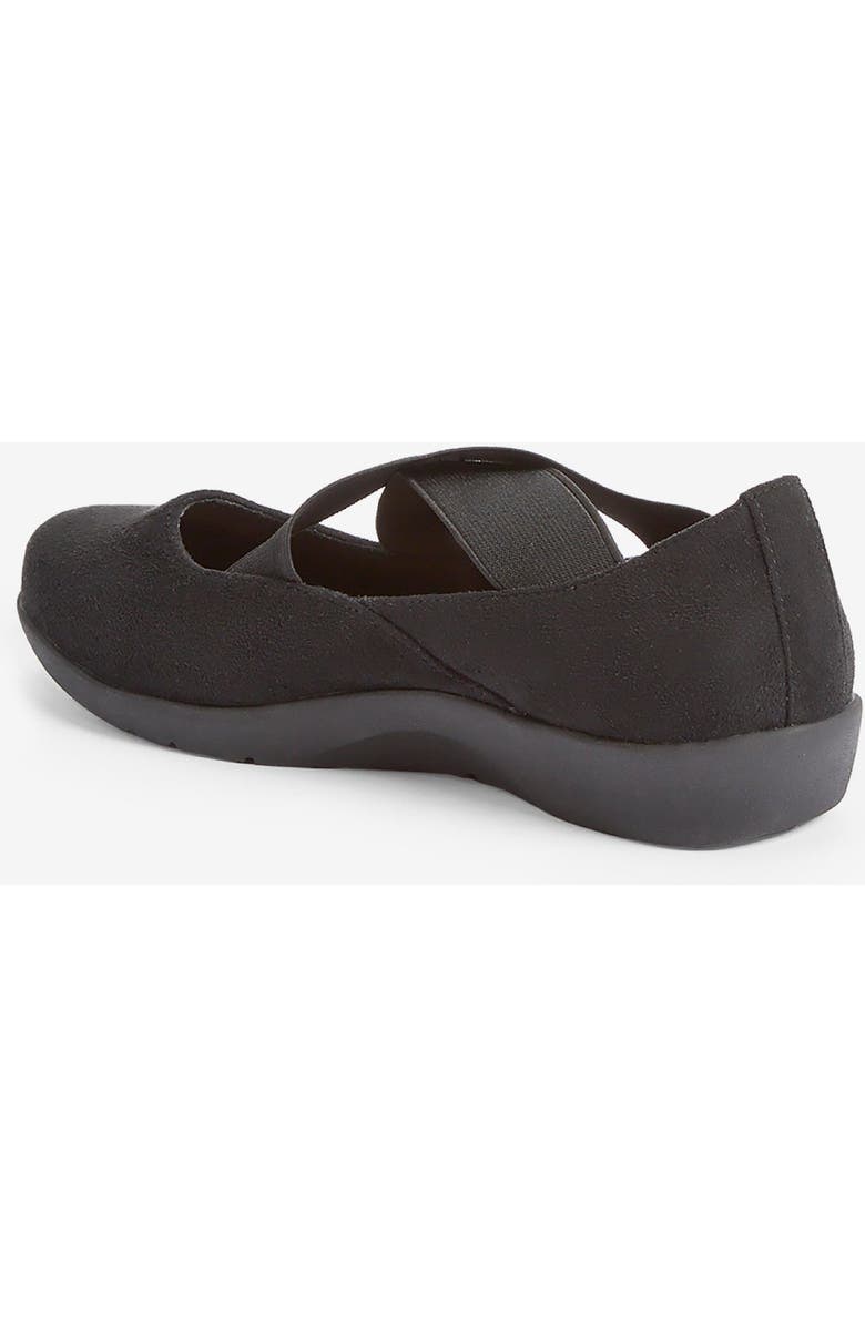 Comfortview The Stacia Mary Jane Flat, Alternate, color, Black