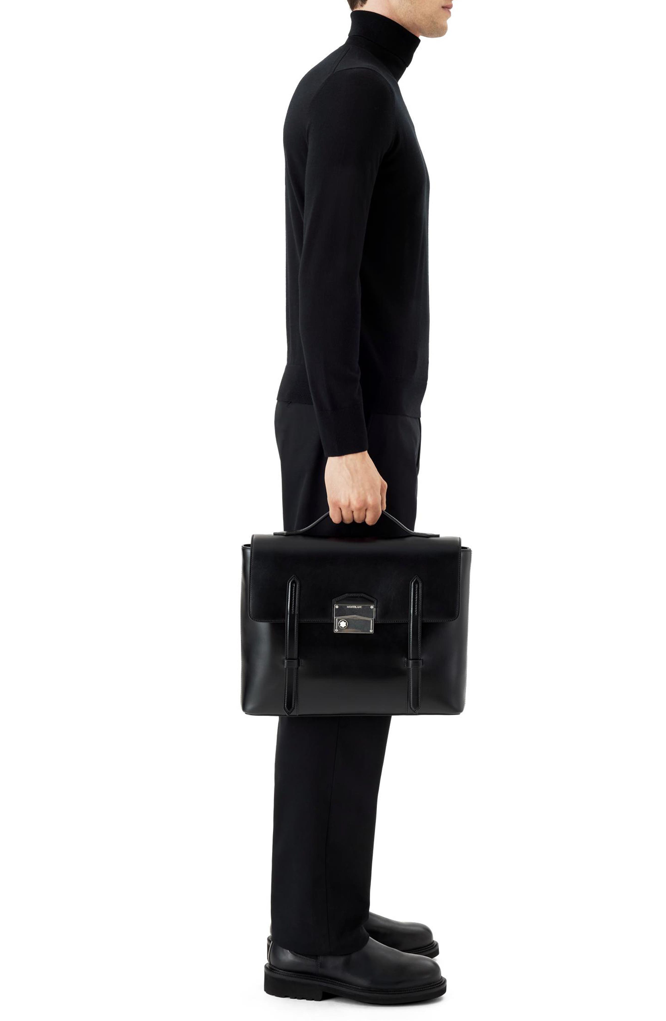 Montblanc Meisterstück Neo Leather Briefcase, Alternate, color, 