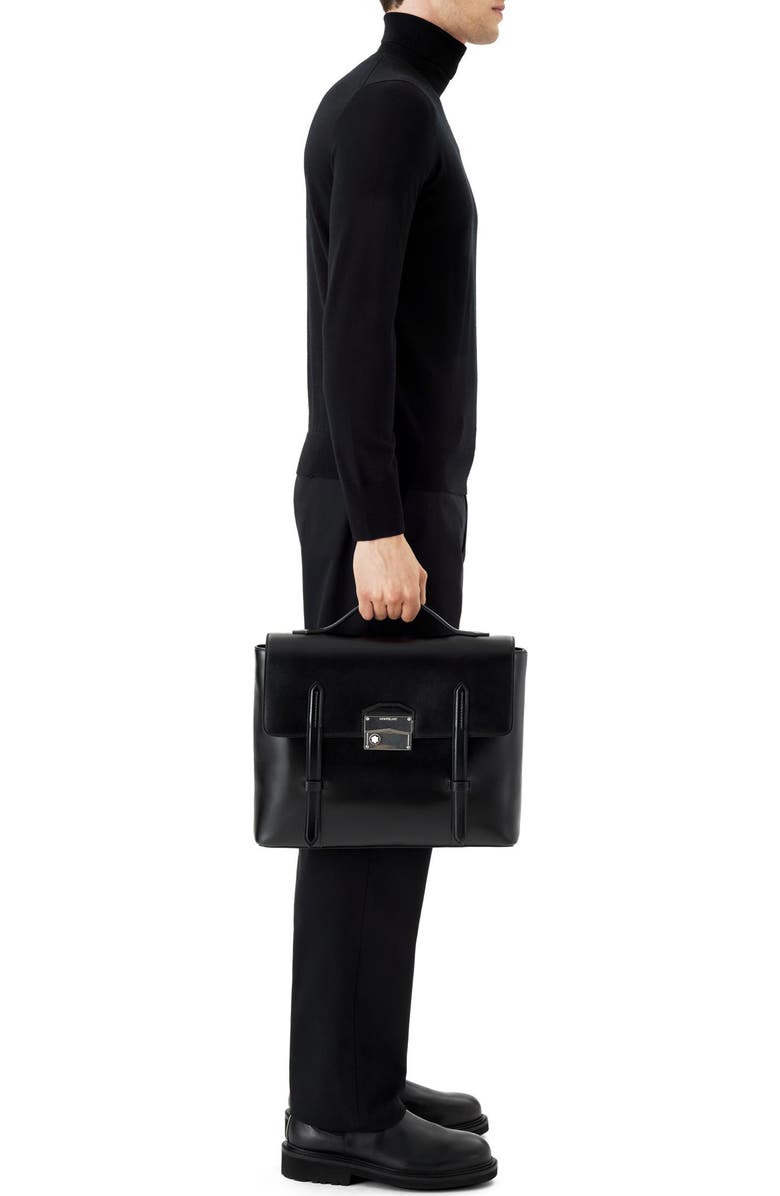 Montblanc Meisterstück Neo Leather Briefcase, Alternate, color,