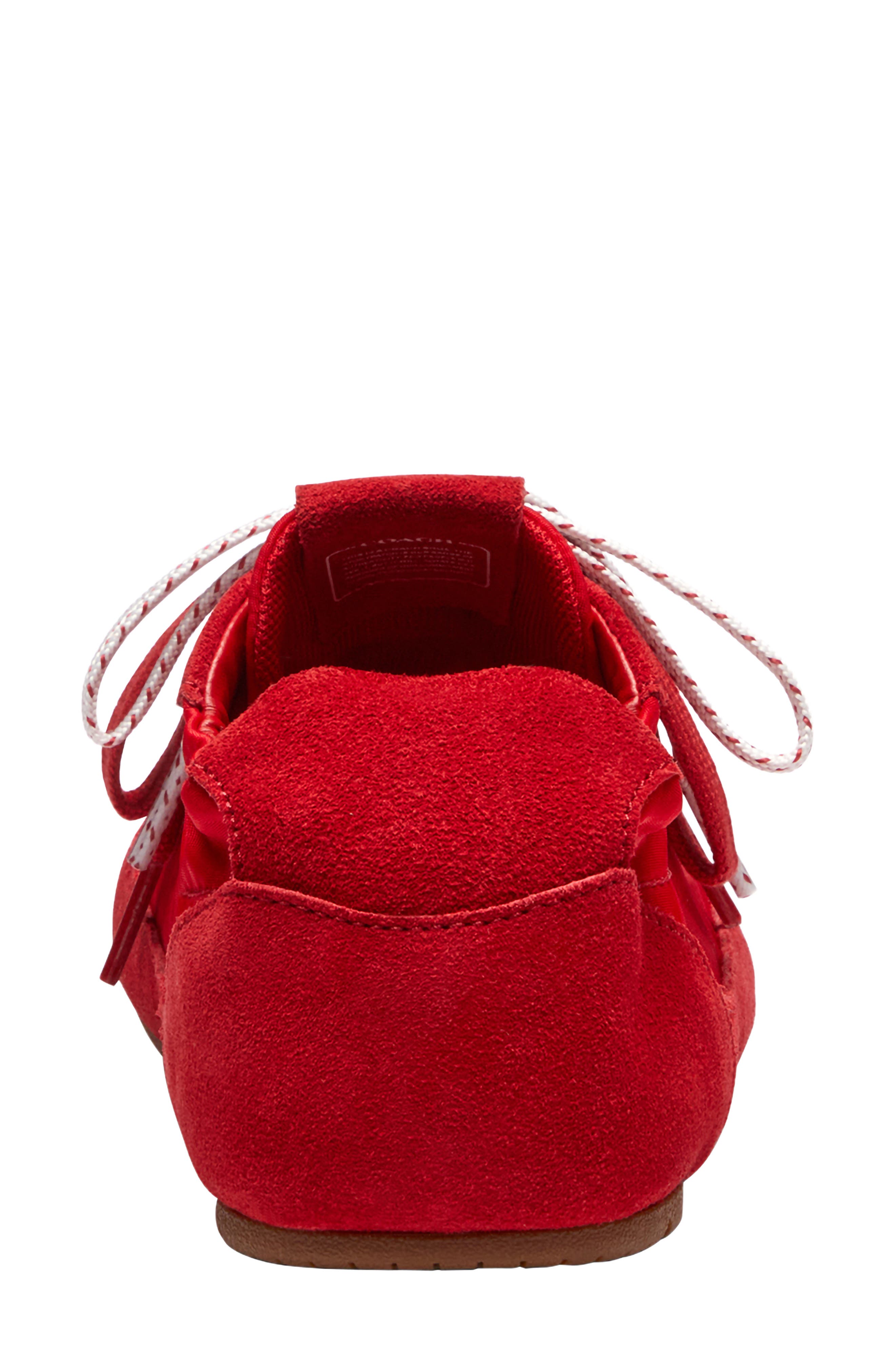 Monogram Low Top Sneaker, Alternate, color, POPPY