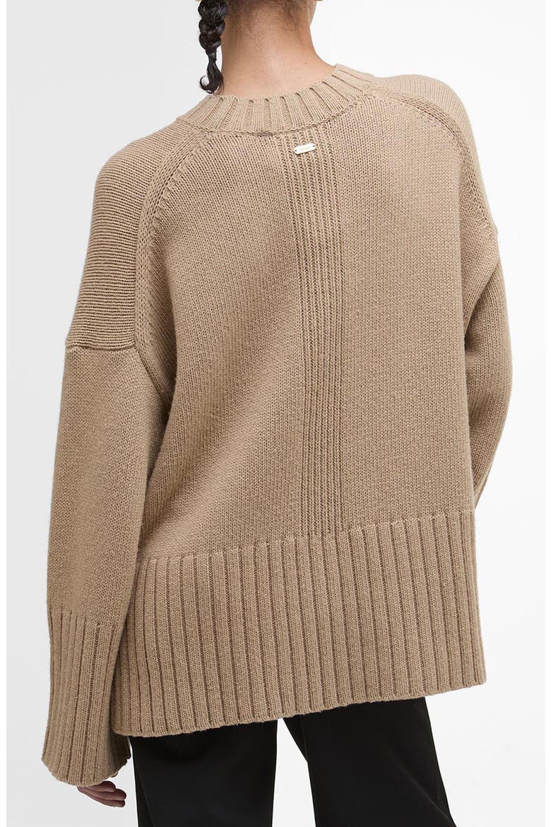 Sophia Cotton & Wool Blend Tunic Sweater, Alternate, color, PALE CAMEL