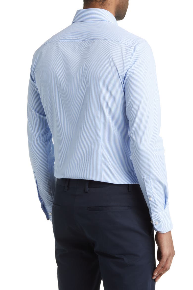 Hank Slim Fit Stretch Performance Dress Shirt, Alternate, color, LIGHT BLUE