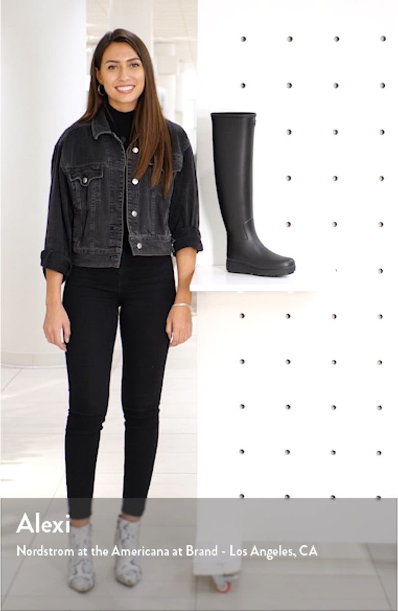 Refined Creeper Over the Knee Rain Boot, sales video thumbnail