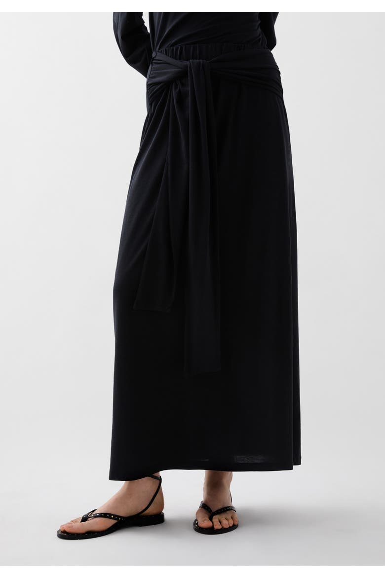 Ic Knot Skirt, Main, color, Black