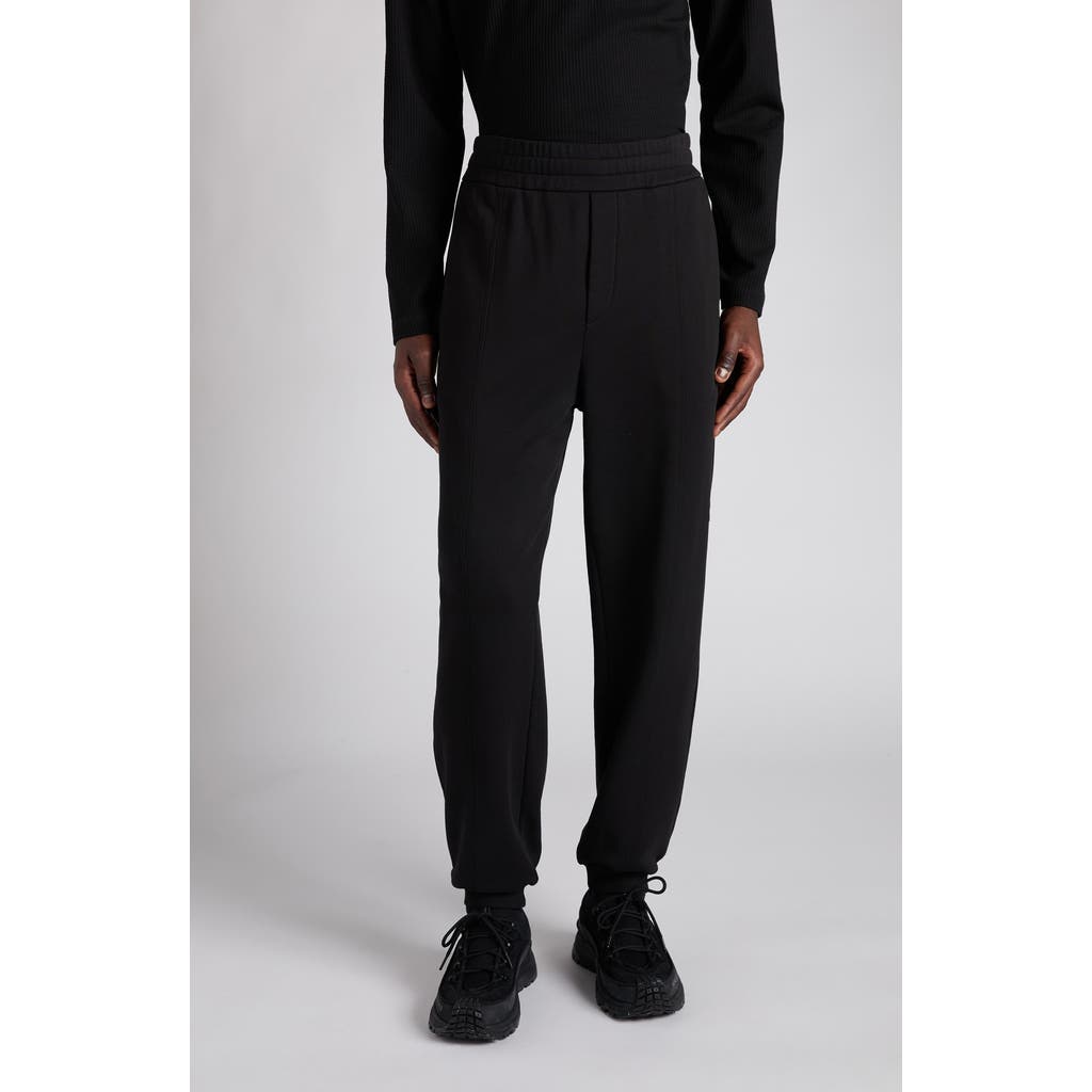Moncler Logo Joggers In Black