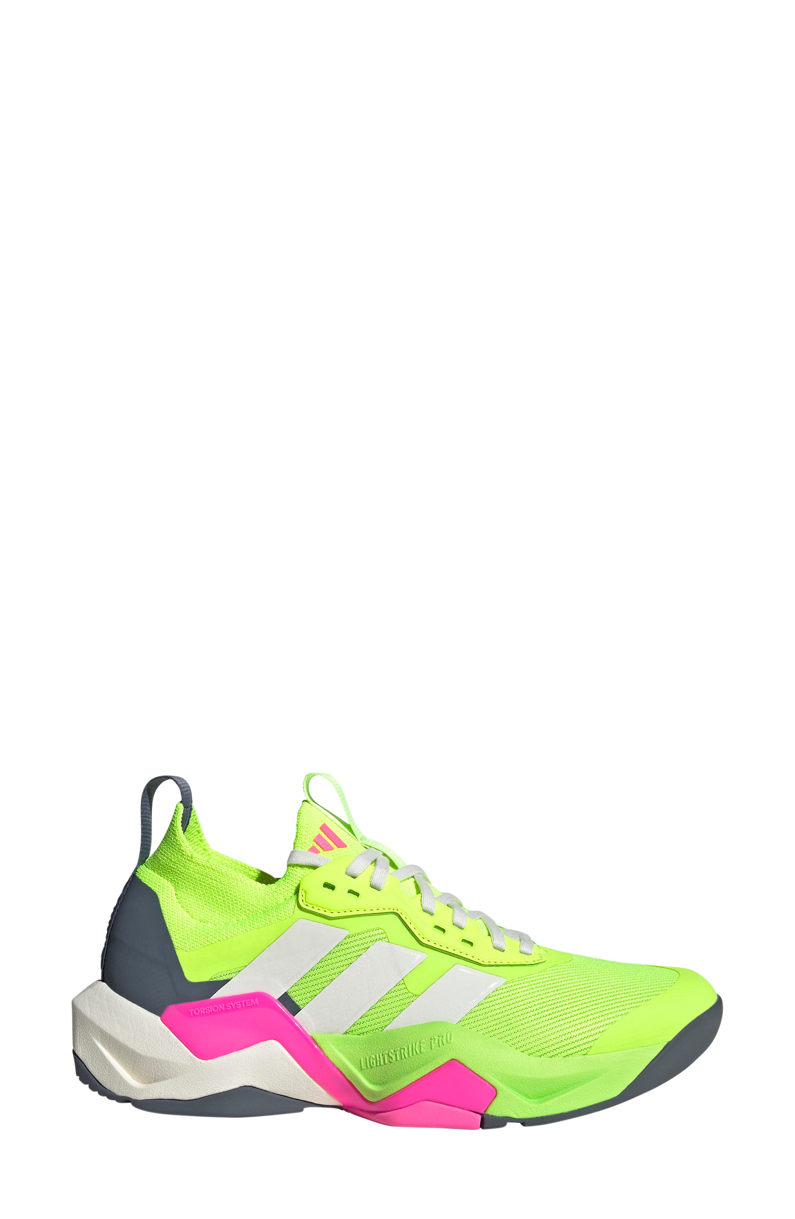 adidas Rapidmove Adv 2 HIIT Training Shoe, Alternate, color, Lemon/ Chalk White/Pink